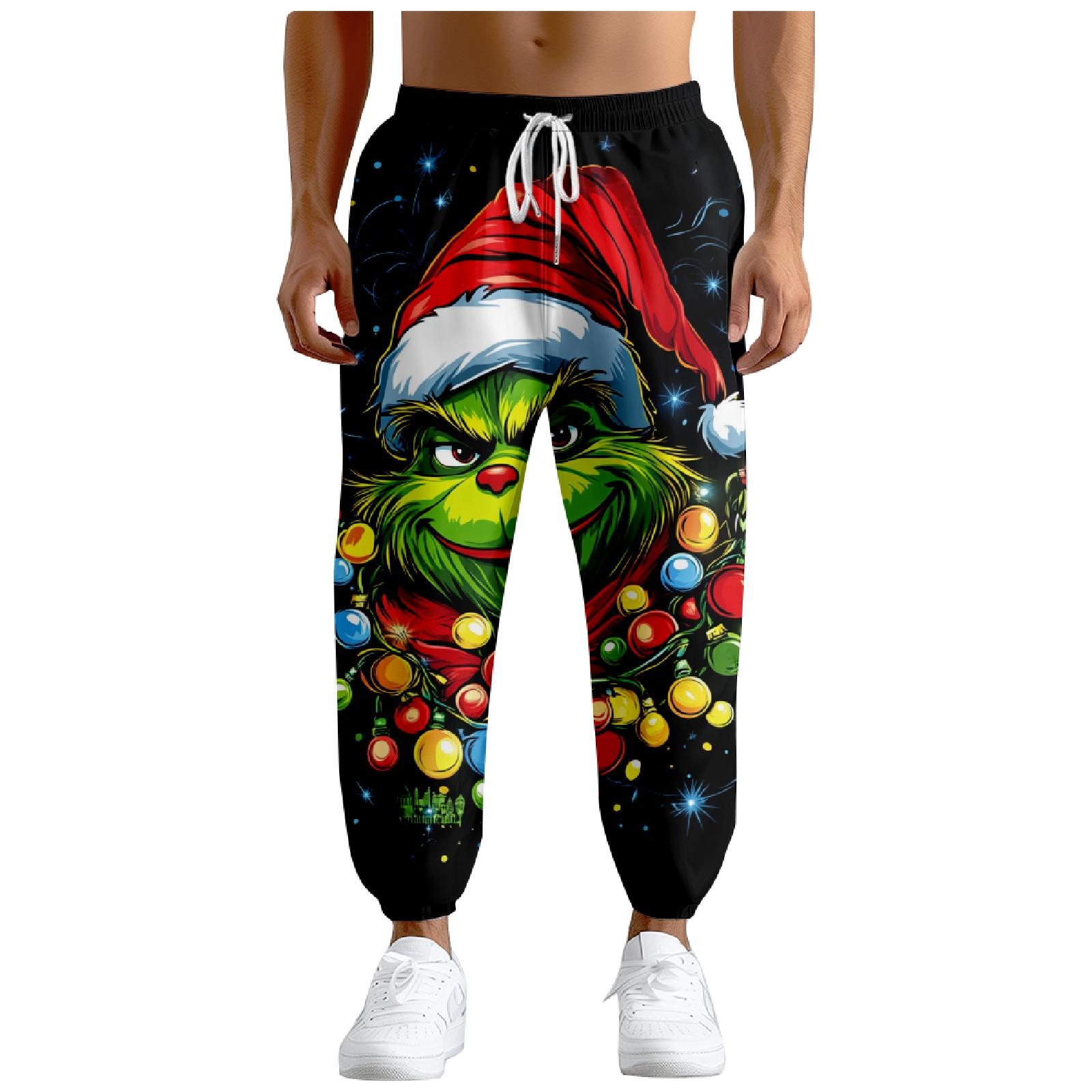 

Мужские повседневные спортивные брюки Мужские свободные прямые брюки Леггинсы M красный