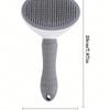 1pc Dog Brush, Cat Brush, Flea Comb, Automatic Cleaning Brush, Pet Grooming Brush, Pet Massage Brush, Shedding Grooming Brush, Mat Breaker Tool