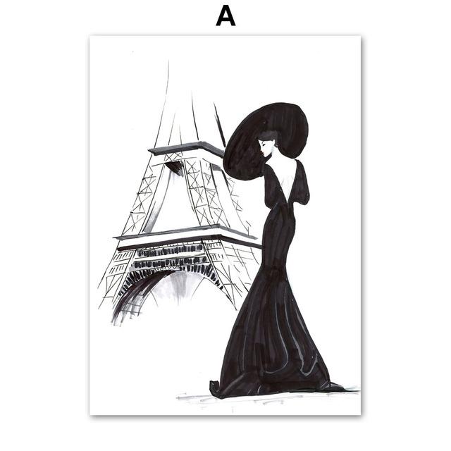 

Плакаты и принты для декора комнаты для девочек, современные модные картины на холсте для интерьера, настенные художественные принты, картина без рамки 21*30cm