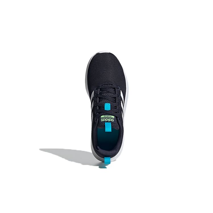 Adidas Neo Lite Racer Pohodlné Prodyšné Nízké Ležérní Boty Dětské Tenisky Černá Modrá FV9608