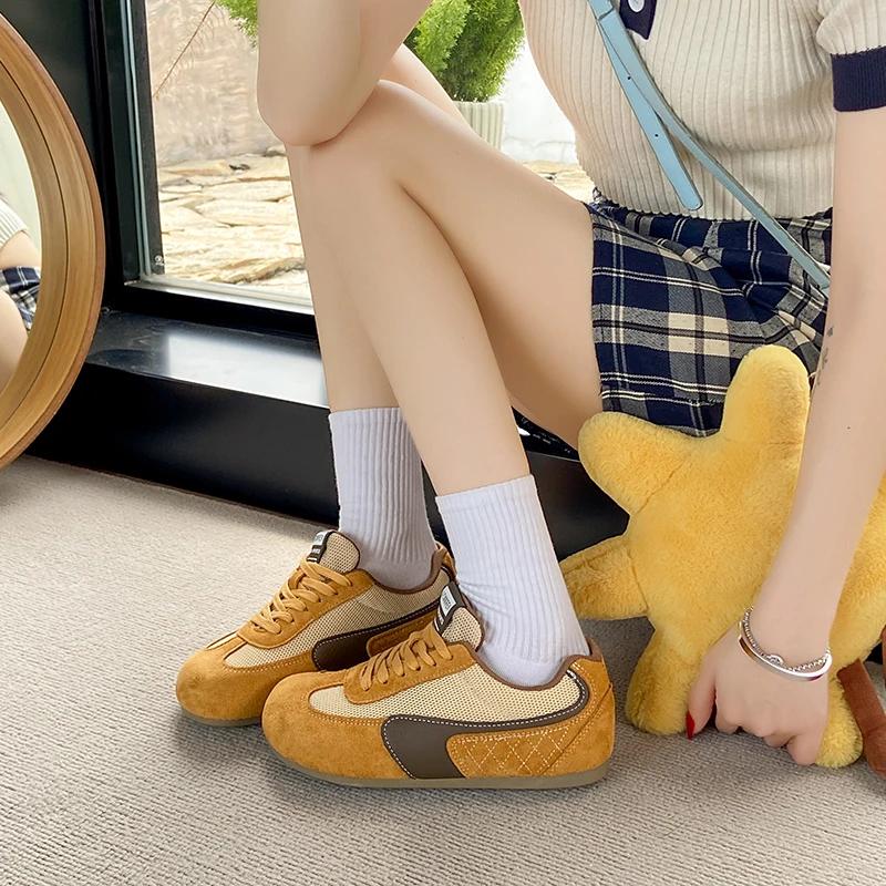 Fashion 2025 Brand Shoes Female Front Lace-up Women's Vulcanize Shoes Fashion Casual Comfortable Light Breathable Sneakers Zapatos Mujer