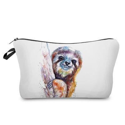 Damen Faultier-Print Kosmetiktasche Toilettenartikel Organizer Reise-Aufbewahrungskoffer 6403