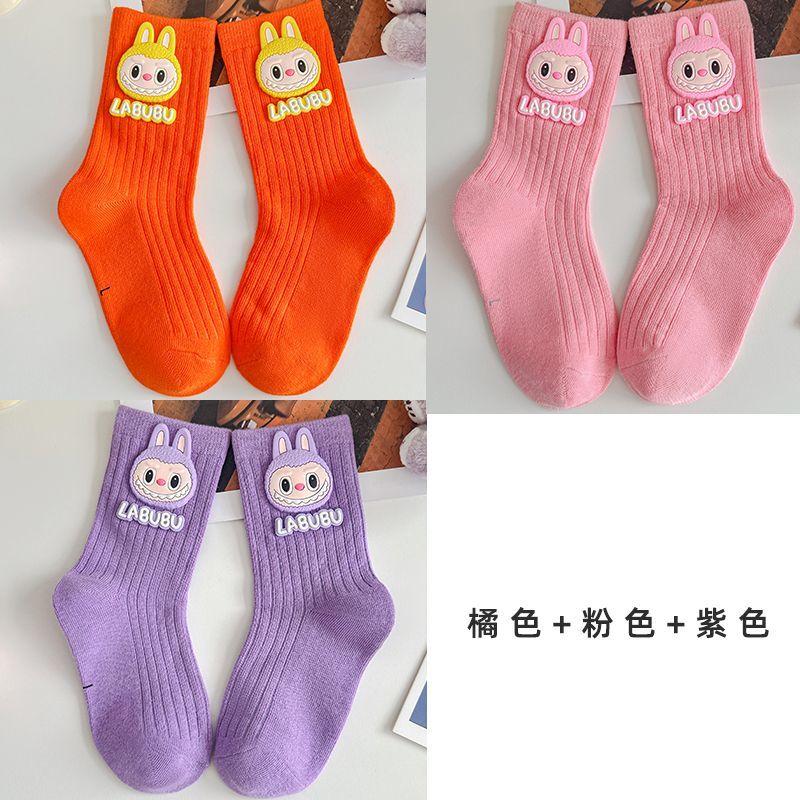 

Дитячі милі шкарпетки, Весняно-осінні мультяшні аксесуари Шкарпетки до середини гомілки, Барвисті спортивні бавовняні шкарпетки для хлопчиків і дівчаток XL size 9-13 years old