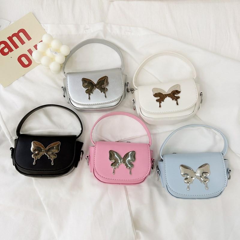 Trendy Butterfly Kids Crossbody Bag Breathable Pu Material For Everyday Use