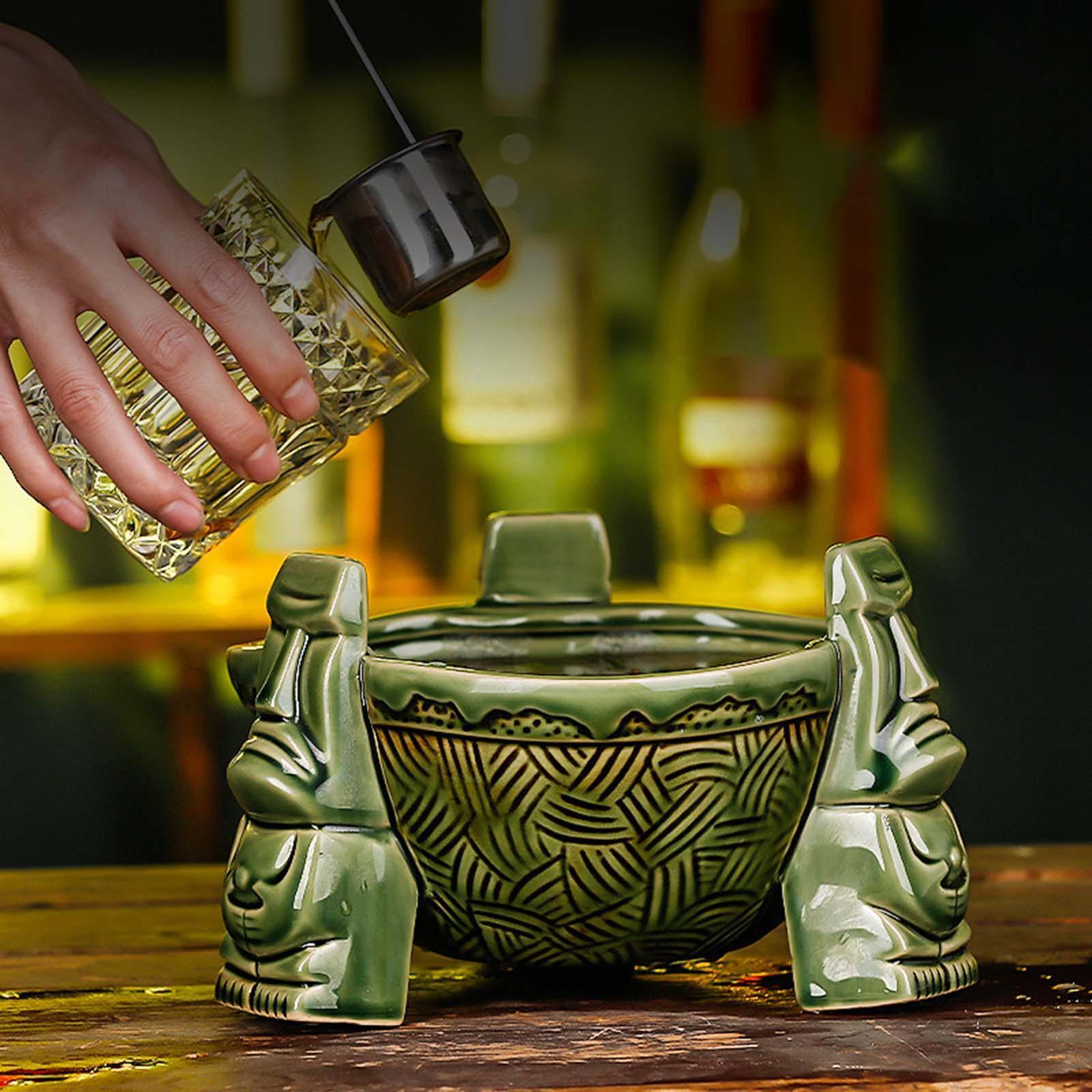 Bowl, Barware Tiki Mugs Beverage Beer Cocktail marrone