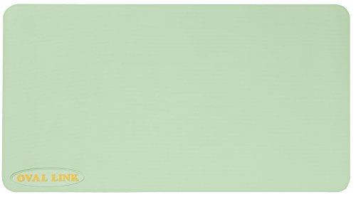 Koshin Rubber Oval Link Large (38 x 70cm), Light Green, Non-Slip Mat for Bathtubs and Bathrooms