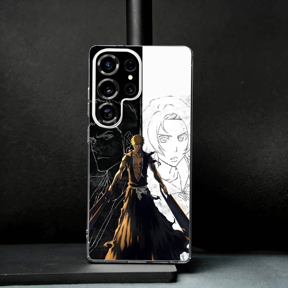 Hot Anime Bleach Cool Phone Case For Samsung S25,S24,S21,S22,S23,S30,Ultra,S20,Plus,Fe,Note,10,9,5G Transparent Cover