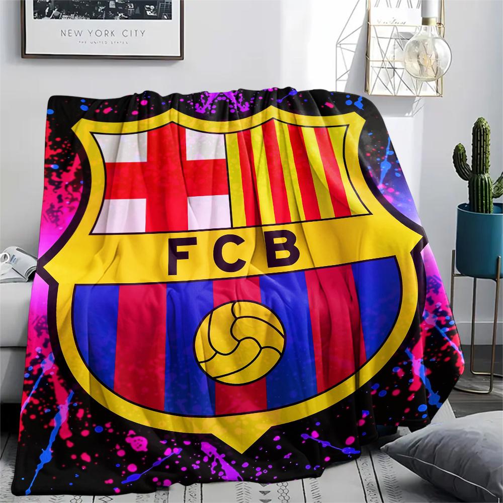 

Barcelona,pattern Flannel Blanket, High quality Comfortable for All Seasons, Home Decor, Warmth and Comfort, Perfect for Gifts. 150cm x 200cm