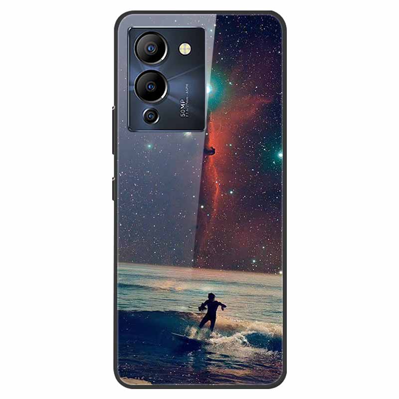 For Infinix Note 12 G96 Case X670 Marble Tempered Glass Hard Back Cover for Infinix Note12 Helio G96 Phone Cases 6.7'' Fundas