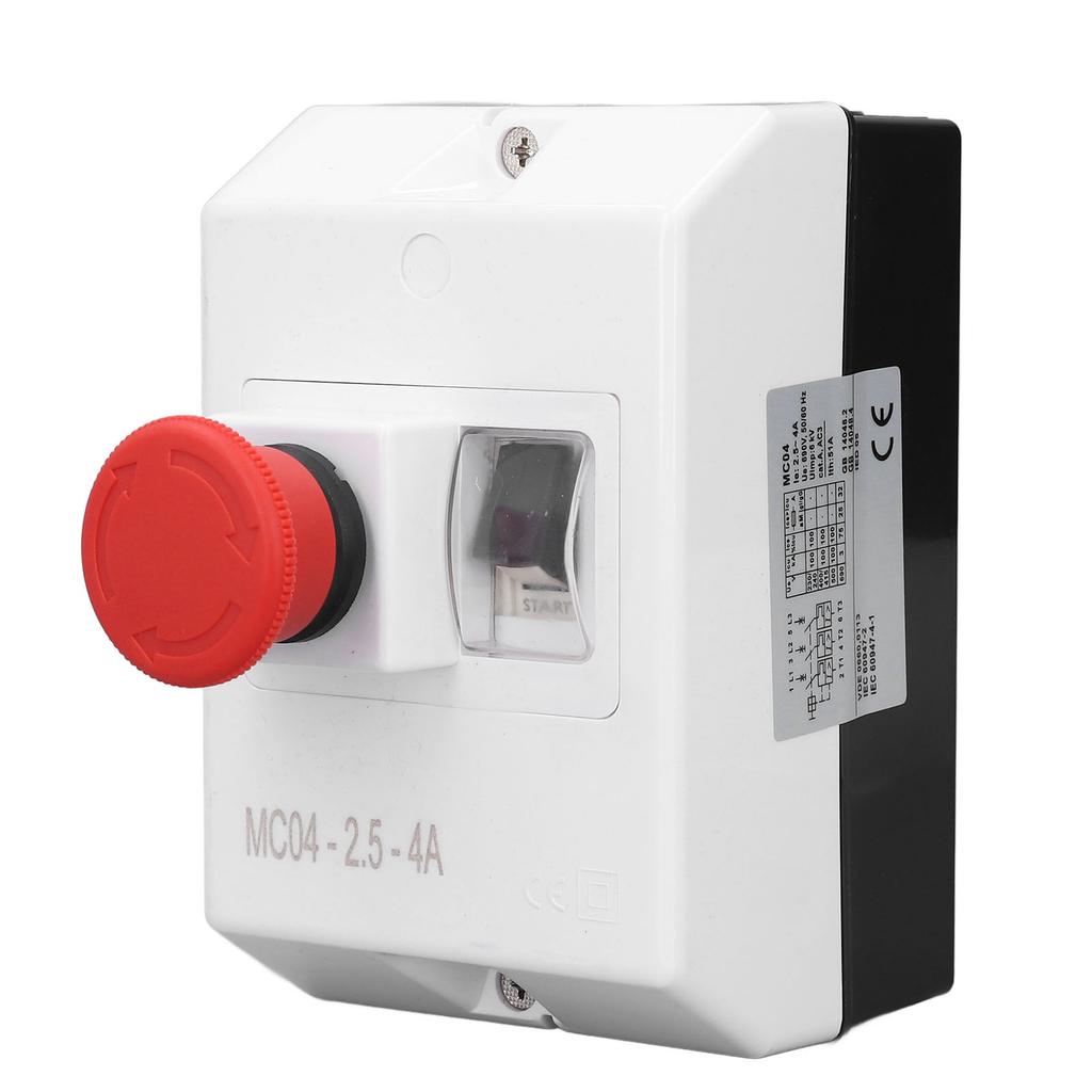 2.5‑4A Motor Circuit Breaker IP55 Waterproof Motor Protector for Resistive Capacitive Inductive Loads 230 240V 400 415V