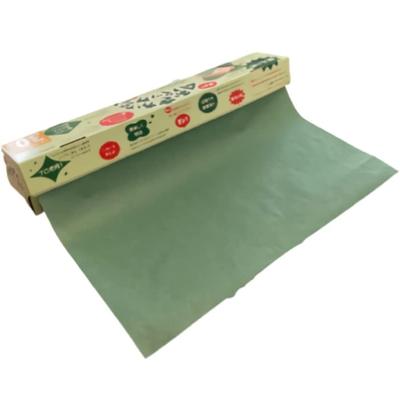 Rotolo di pesce persico verde Scatola di tipo Carta da imballaggio per pesce persico Carta per pesce Pesce Pesce che gocciola Sangue Carta per conservazione fresca Foglio di invecchiamento Confezione-n (30m)