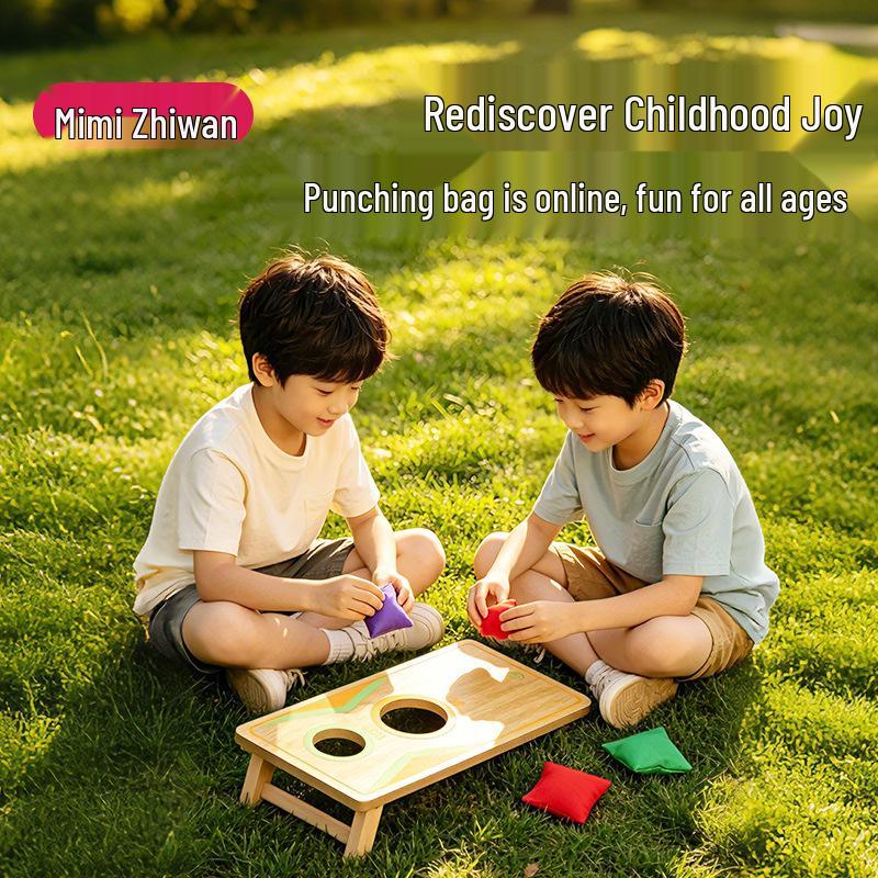 Wooden Sandbag Toss: Interactive Parent-Child Educational Outdoor Game Lishui