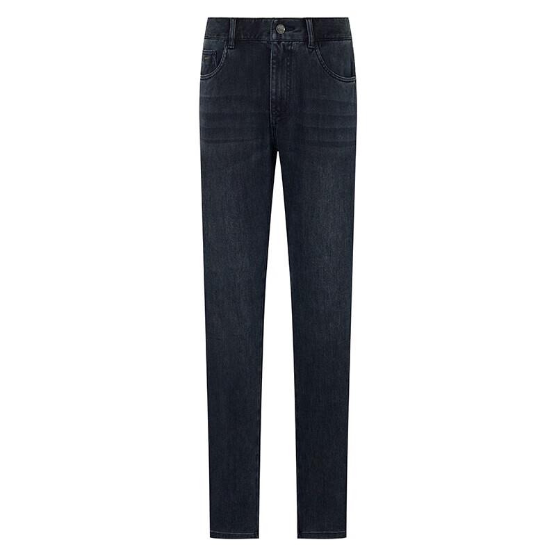 Baoxiniao Men's Thin Straight-Fit Business Casual Denim Jeans