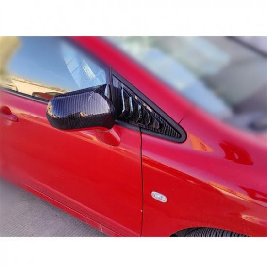 2x Carbon Fiber Side Front Window Louver Shutter Cover For Honda Civic 2006-2011