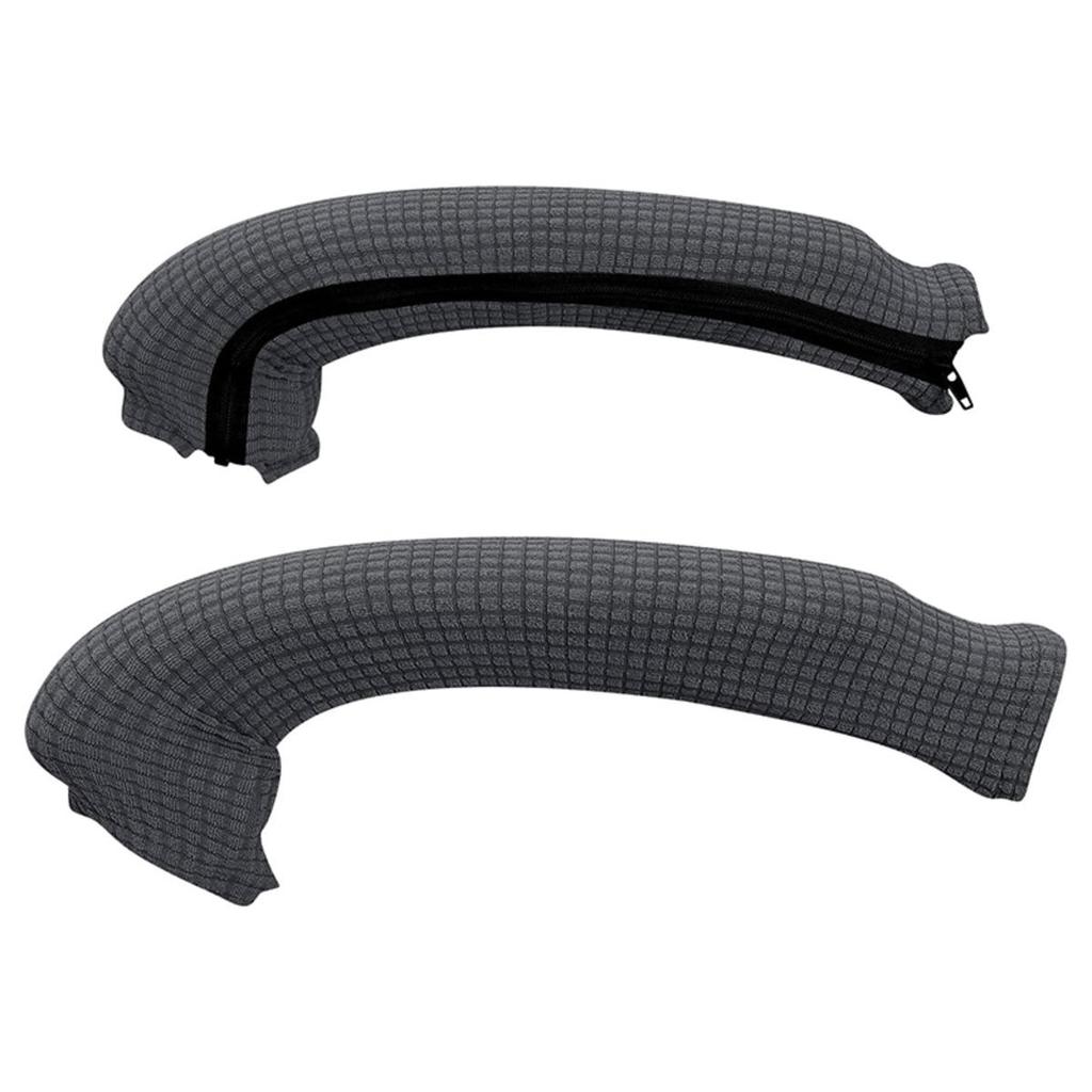 1 Par Cor Sólida Universal Elástico Capas de Apoio de Braço para Cadeira Slipcovers À Prova de Pó Luvas de Braço para Cadeira de Escritório/Computador