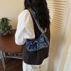 Vintage Denim Underarm Bag Women's Shoulder Bag