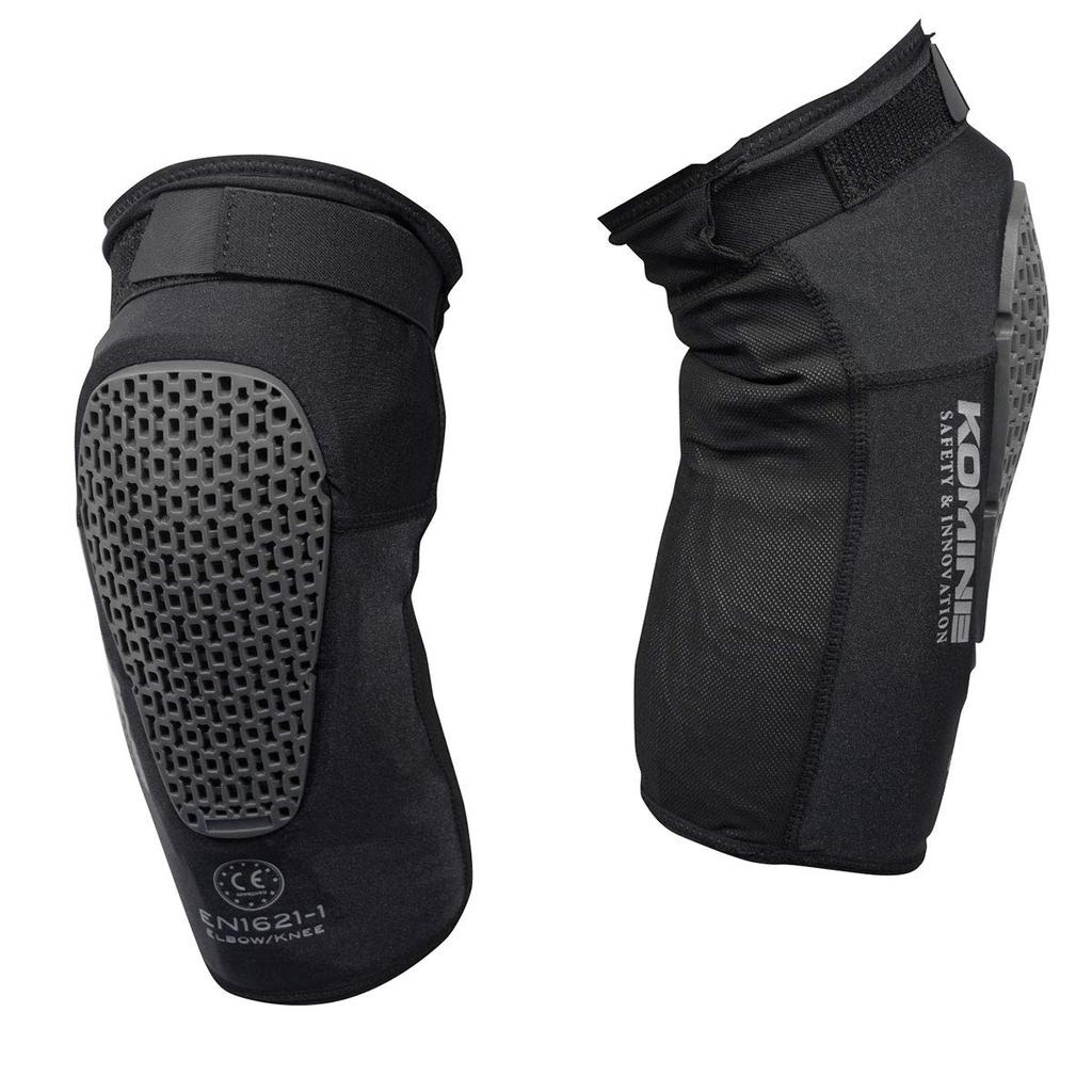 Komine SK-827 12997 Motorcycle Air Through CE Support Knee Guard Fit, Black, CE Standard