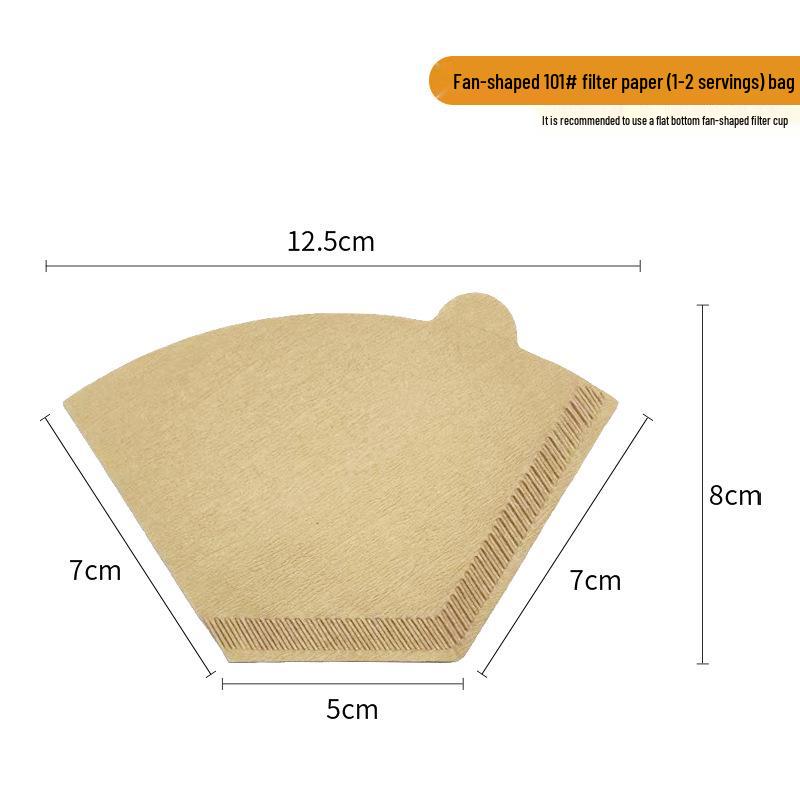 

Fan-shaped Drip Coffee Paper Filter for Hand-pour, Hanging Ear, Disposable v02.
