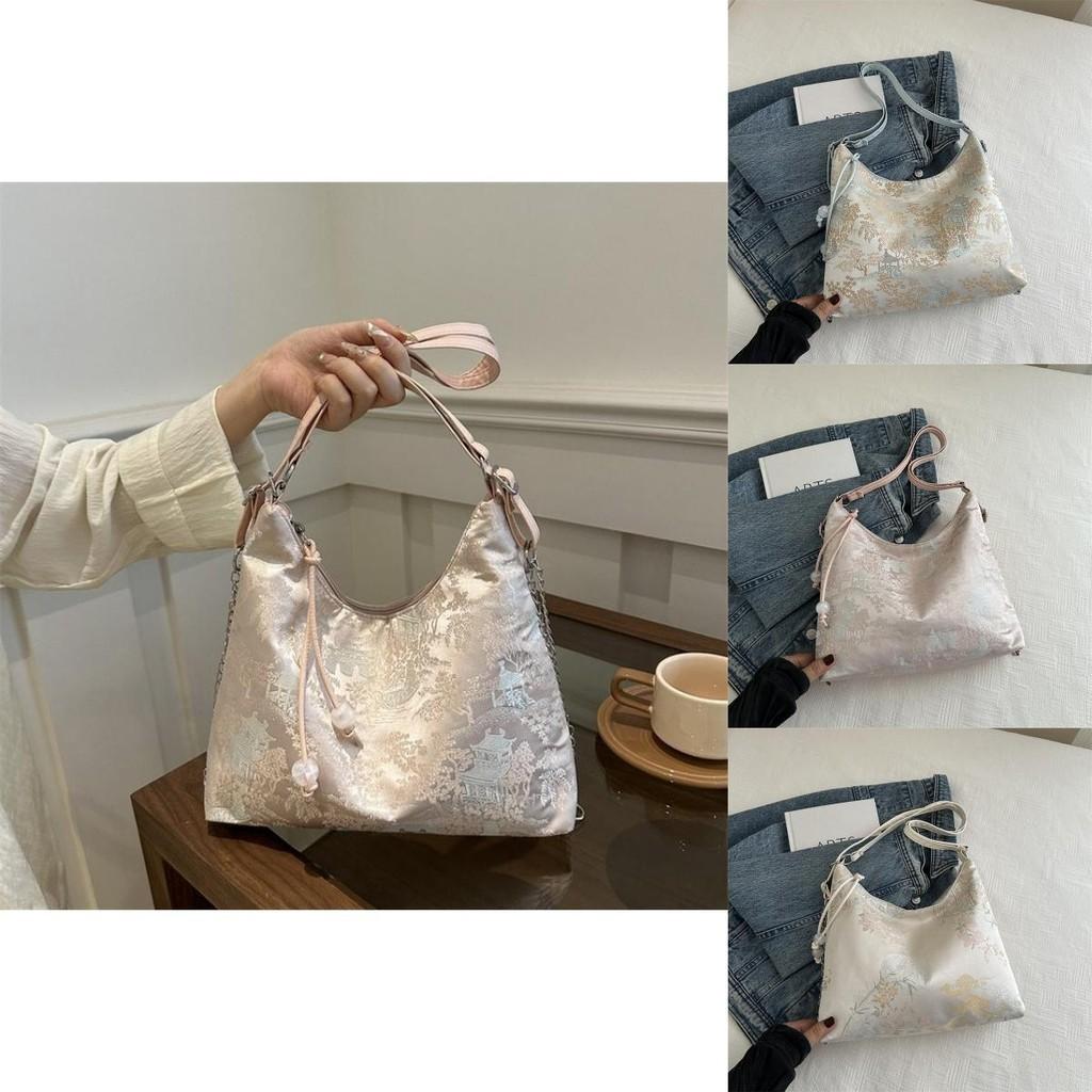 Trendy 2024 New Chinese Style Crossbody Bag For Ladies With Exquisite Embroidery And Spacious Interior Perfect For Daily Outings