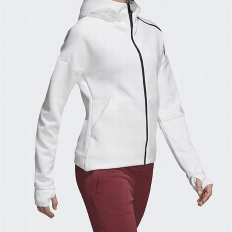 Adidas Alphabet Logo Print Sports Windbreaker Jacket Unisex Outerwear White DN8508