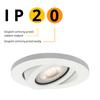 Oprawa Wpuszczana Lagos 1 Gu10 Biały Light Prestige Lp-440/1Rs Wh Movable