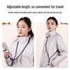 Adjustable Crossbody Mobile Phone Lanyard with Sturdy Stainless Steel Gasket and Anti-Lost Polyester Strap