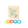 Montessori Graphic Nail Board Creative Jigsaw Puzzle Toy Animal Geometry Maths Teaching Aid Children Early Education Toy For Kid