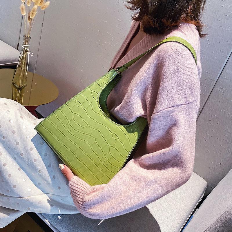 SCIONE Liten veske Nytt steinmønster Bærbar Liten firkantet veske Mote Casual Messenger-veske