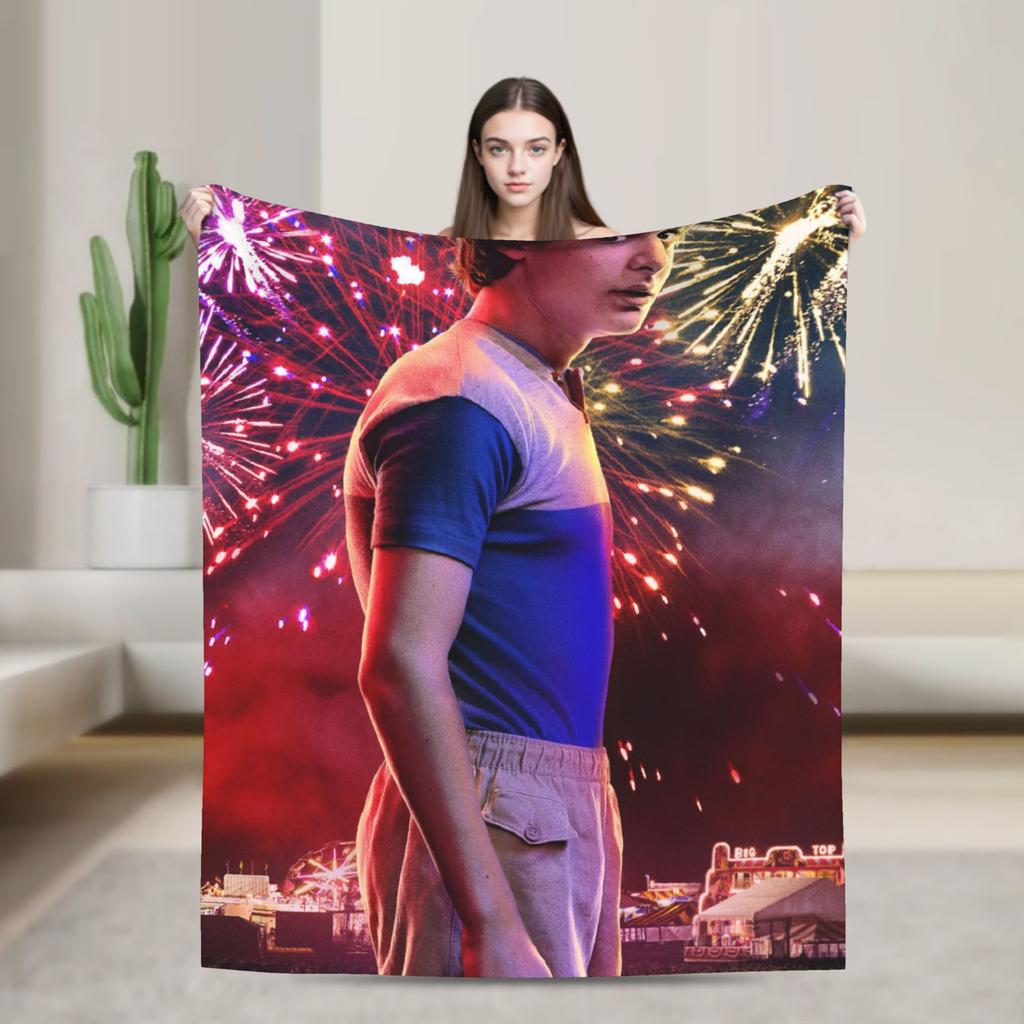 Steve Harrington Blankets Soft Funny Plush Throw Blanket For Kids Bedroom Flannel Bedspread Bed Cover