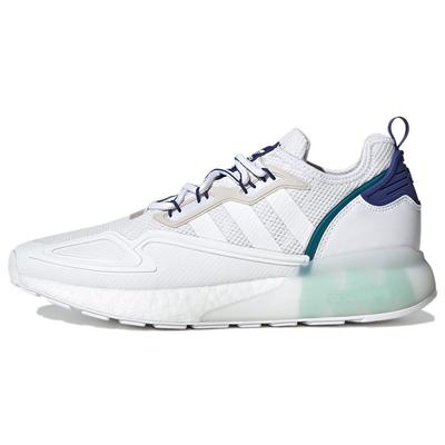 Originals ZX 2K Boost Fabric Comfortable Retro Sports Lightweight Low-Top Lifestyle Casual Shoes Unisex Sneakers White Blue Gray GY3548