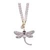 Yousheng Rhinestone Dragonfly Car Hanging Ornament Bling Rearview Mirror Pendant for Vehicle Sparkling Interior Decoration for Women
