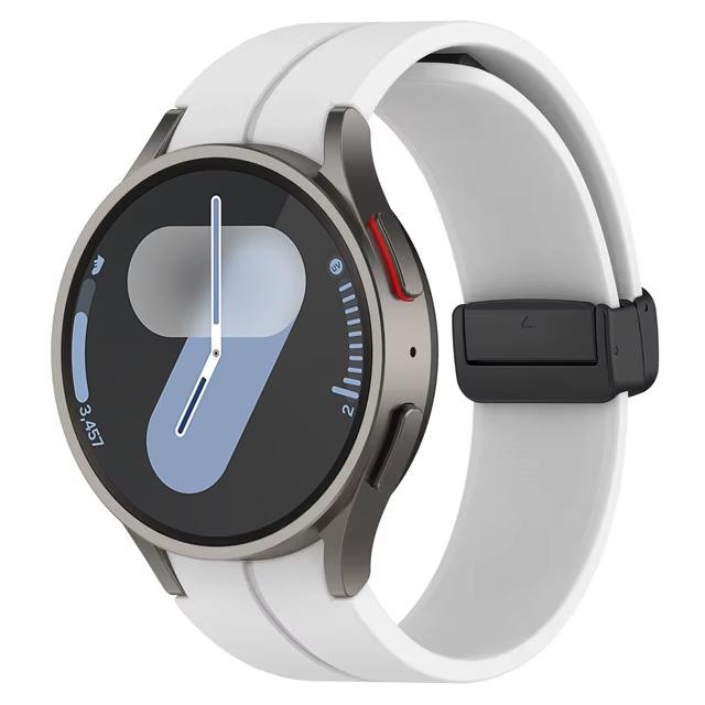 Band for Samsung Watch 6 strap 7/4/5/5 Pro/4 6 classic 44mm 40mm No Gaps Magnetic belt Silicone bracelet correa Galaxy Watch 7