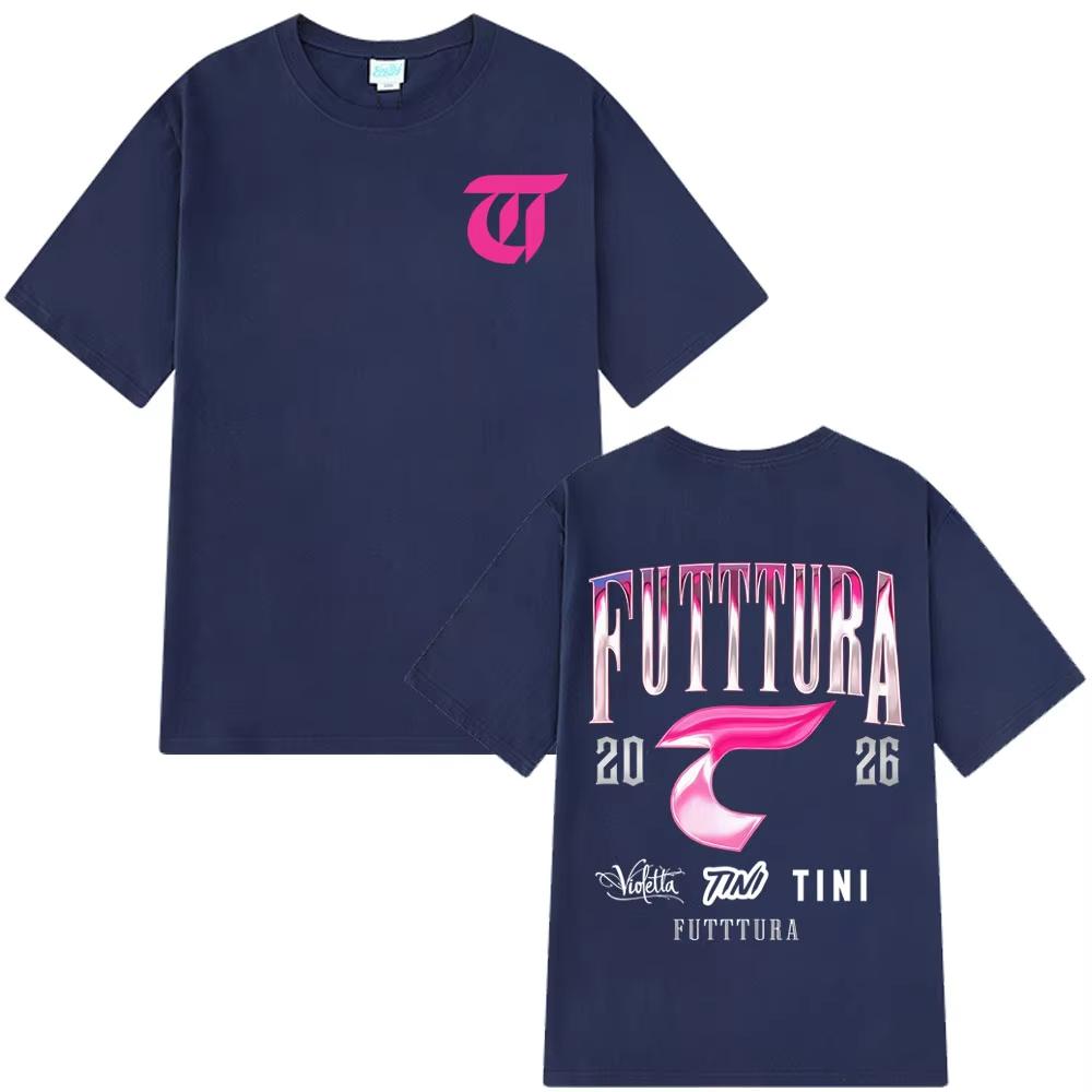 Singer TINI STOESSEL Futtura Album 2026 Tour Tshirt Men Women Fashion Aesthetic Tees pure Cotton Casual T Shirt Fan Gifts