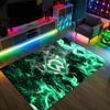 Werder Bremen Fußball Design Kristall Samt Teppich Gemütlich Nicht?Rutschfester Teppich mit Aufdruck für Schlafzimmer Wohnzimmer Eingang