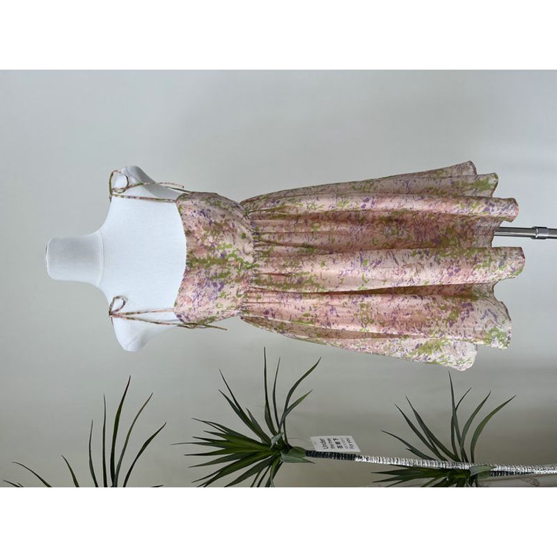 

2025 Summer New Foreign Trade Original Garment ASTR Girl s Young Girl s Floral Lace-up Dress Short Midi Skirt Figure color L