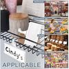 100 Pieces Plastic Wire Shelf Label Holders, Reble Price Label Holder with locks, Label Display Holder for Retail Supermarket Department Store(3'' x