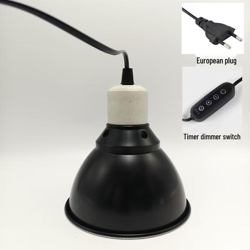 In-Stock UVB/UVA High-Reflectivity Reptile Heat Lamp Cover - Heat-Resistant, Deep Bucket for Tortoises