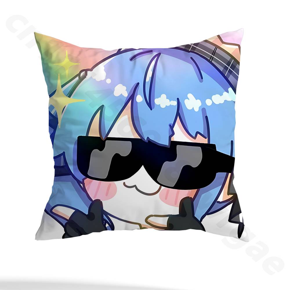 H-hoshimachi suisei pillowcase casual style decoration, suitable for home decoration (excluding pillow core)