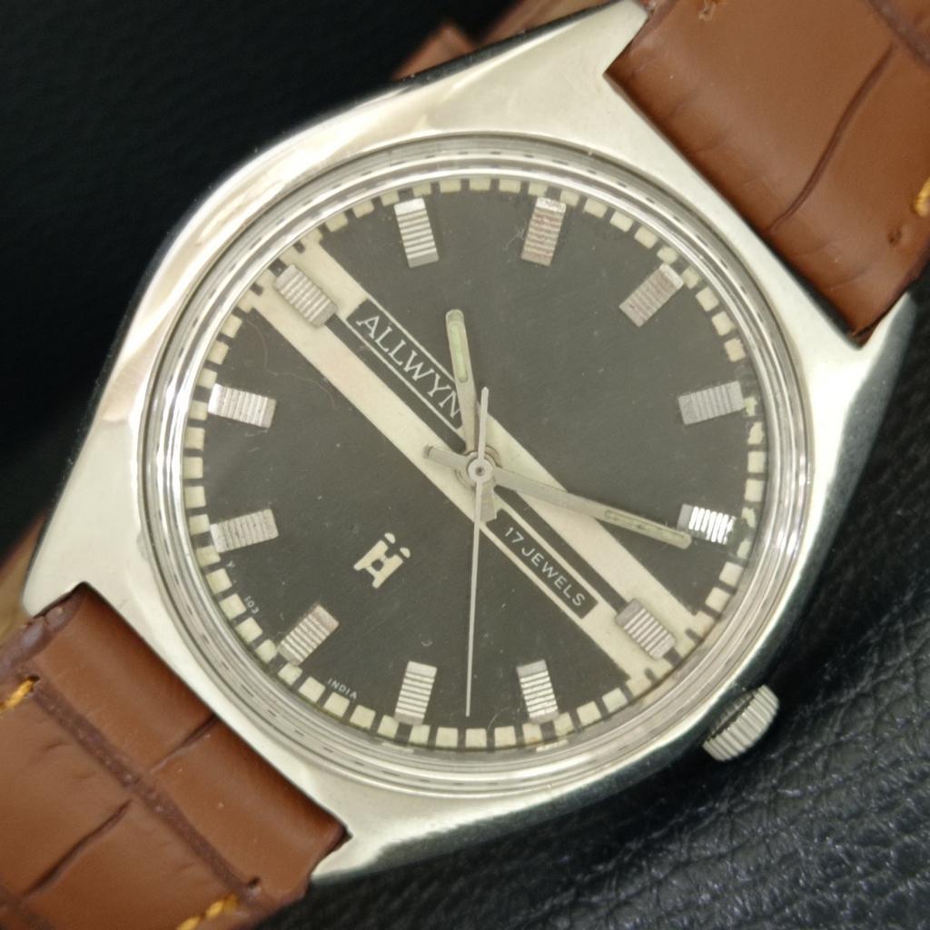 ВИНТАЖНЫЕ МУЖСКИЕ ЧАСЫ ALLWYN 6300A С РУЧНЫМ ЗАВОДОМ ИНДИЯ ОРИГИНАЛ ЦИФЕРБЛАТ a706214-1