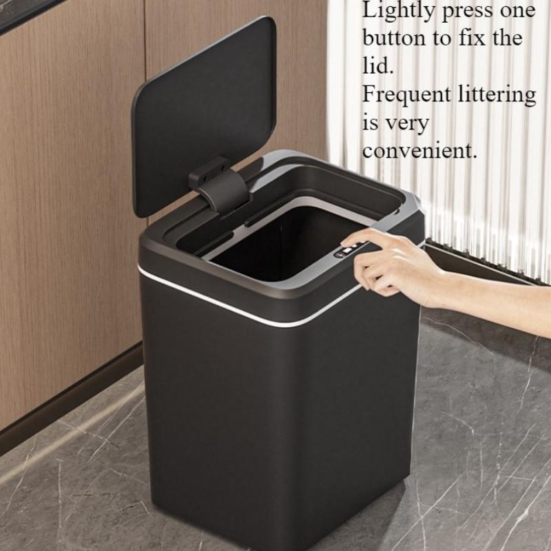 Automatic Sensor Trash Can Smart Waste Bins Kitchen Large Automatic Garbage Bin Touch Less Food Waste Disposal Accessories