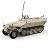 714 Teile Zweiter Weltkrieg Gepanzertes SD.KF5.251 Halbkettenfahrzeug Leicht gepanzertes Fahrzeug Soldat MOC Modellbausteine Ziegel Spielzeug ohne Karton Für Kinder