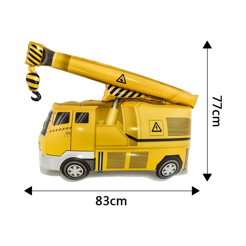 

Набор воздушных шаров из алюминиевой фольги для строительной техники, одноразовые бумажные стаканчики для вечеринки по случаю дня рождения, набор воздушных шаров, украшение Engineering Balloon D
