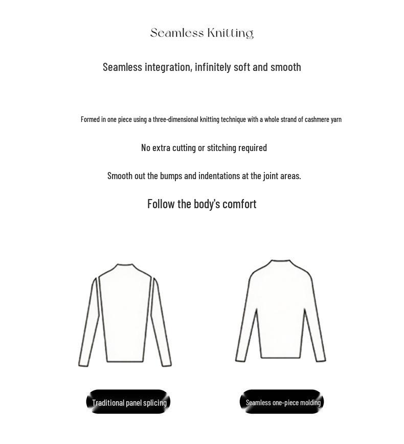 Women's Casual Half-High Collar Knit Cashmere Sweater Vest - Simple, Versatile, Comfortable Pullover, Short Sleeve