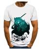 Ghost Annihilation Blade 3D Printed T-Shirt Men's and Women's Summer Fashion Casual Short Sleeve Neutral Harajuku Street Trend Super