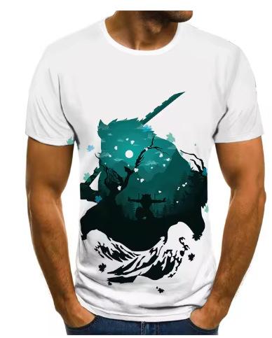 Ghost Annihilation Blade 3D Printed T-Shirt Men's and Women's Summer Fashion Casual Short Sleeve Neutral Harajuku Street Trend Super