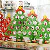 Creative DIY Wooden Christmas Tree Window Shop Mall Desktop Display Props Ornament Christmas Home Craft Holiday Gifts Decoration