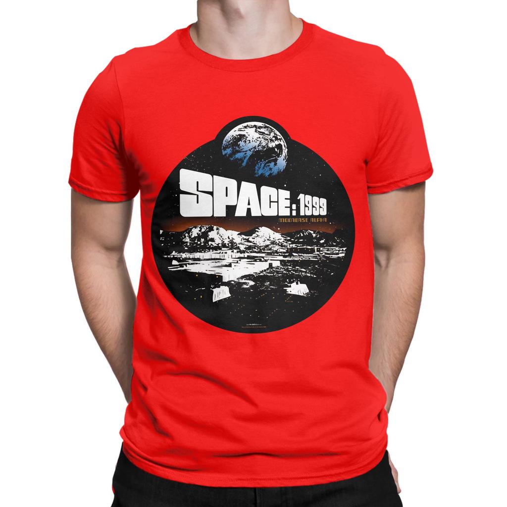 Space 1999 Mondbasis 4 Lustiges Grafik-T-Shirt aus 100% Baumwolle Space 1999 Oberteile T-Shirts für Unisex