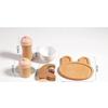 Wooden Pretend Plays Girls Toys Kitchen Game Simulated Makeup Play House Afternoon Tea Playset Cuting Food Educational Toys Gift