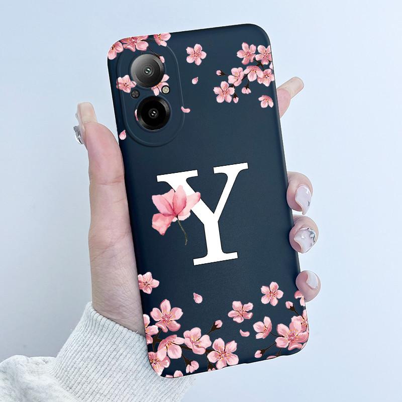 

Case For Realme C67 4G Flowers Letter Painting Soft TPU Slim Silicone Phone Back Cover For OPPO Realme C 67 Protector Funda Realme C67 (4G)