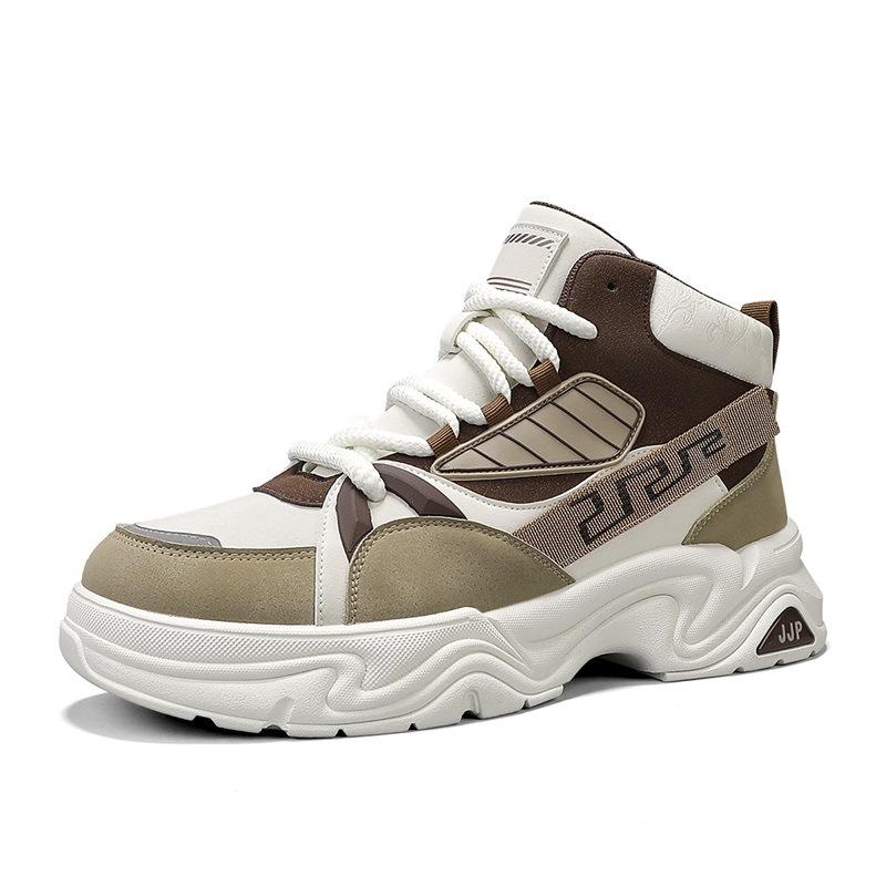 Men s autumn and winter boots Men s high-top lace-up platform men s shoes Short boots Boys  locomotive boots Sports and leisure tooling boots 44